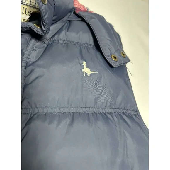 Men’s Jack Wills Gilet Body Warmer Quilted With Hooded Large Navy Blue - Picture 4 of 13